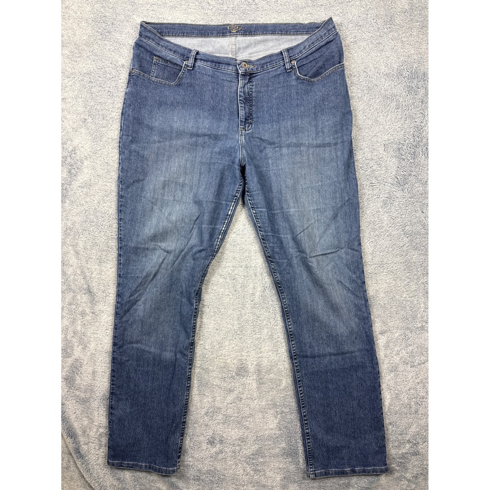 Riders by Lee Womens 20W L Blue Jeans Classic Fit Straight Leg Stretch